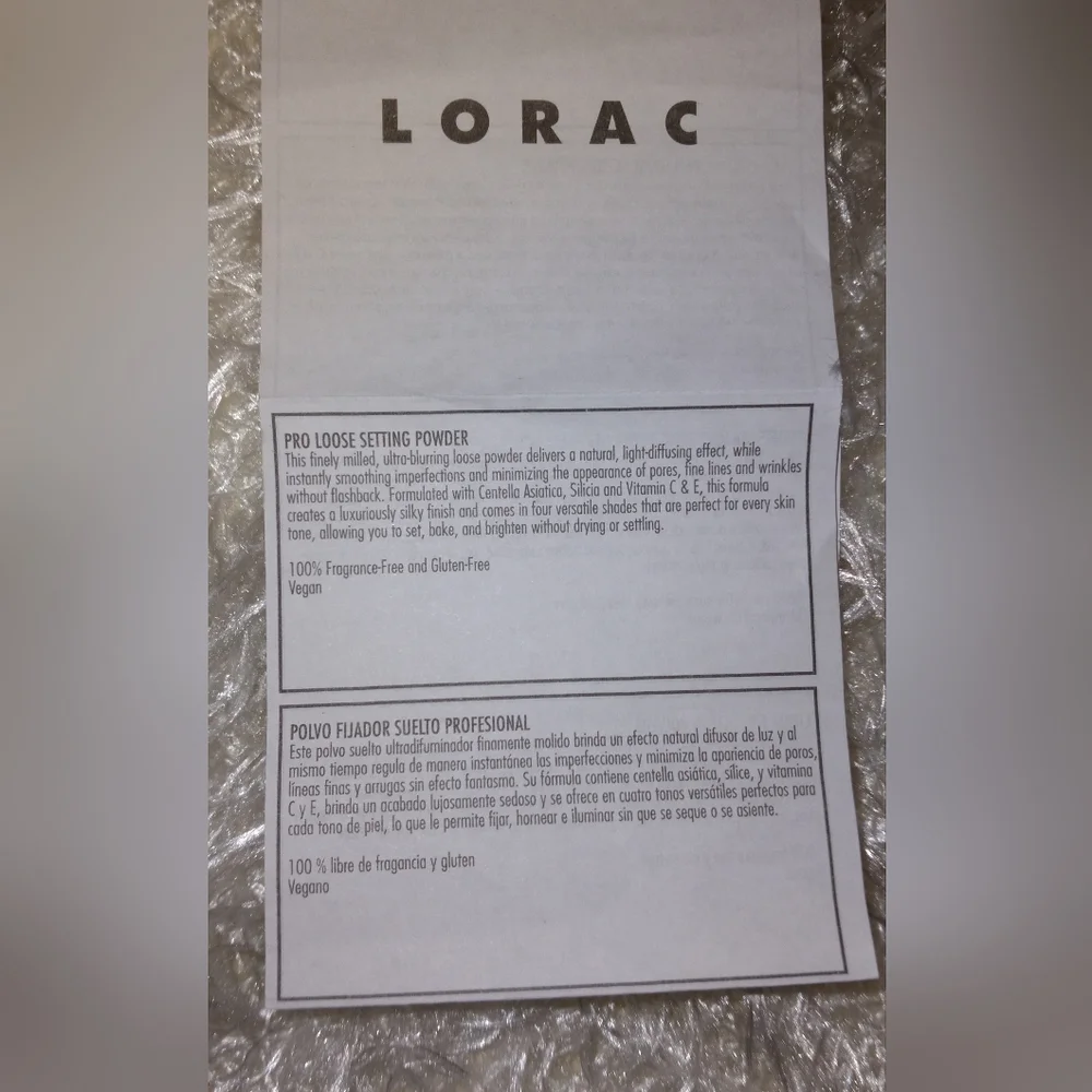NEW Lorac Pro Loose Setting Powder in Brûlée, Finely Milled